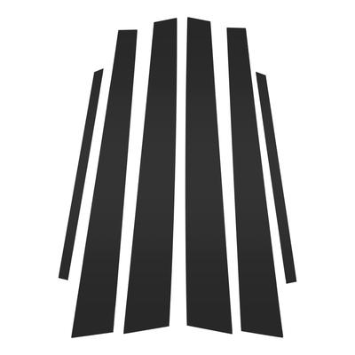 ABSOPRO Door Pillar Window Trim Anti-Scratch Stickers Pillar Post Door Outer Exterior Covers for Mitsubishi Lancer 2002-2007, Black