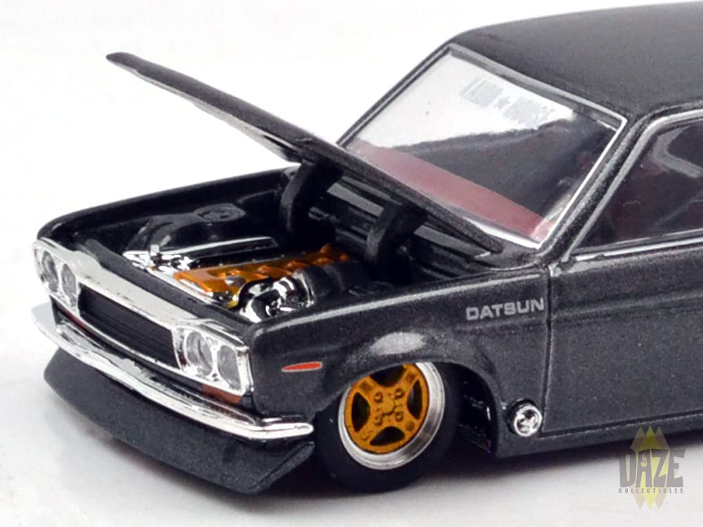MINI GT Scale Model KAIDO HOUSE DATSUN 510 PRO STREET GREDDY KHMG017 164 - (GRAY)