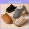 Soft And Warm Faux Suede Casual Home Slippers With Thick Non-slip Sole Designed For Both Men And Women Ideal For Cozy Indoor Use