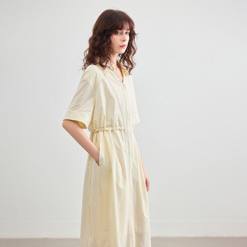 Demana Women s Quick-Dry Sun Protection V-Neck Dress S
