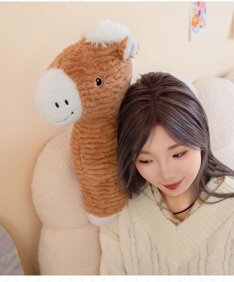 Nordic Style Plush Horse Doll - Cute Home Decor & Hugging Pillow, Perfect Birthday Gift for Women