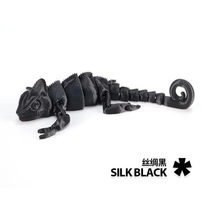 3D Printed Dragon Chameleon Multi-Joint Movable Simulation Lizard Model 22-23Cm Kids Gift Home Room Decoration