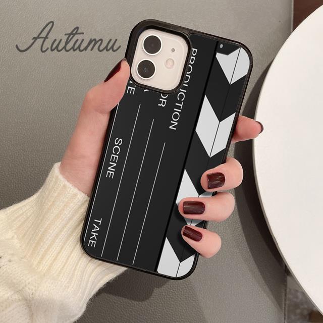 Clapper Board Film Movie Maker Phone Case for iPhone 11 12 13 14 Pro Max Mini XR XS SE 2020 7 8 Plus Galaxy S21 S22 Cover Shell