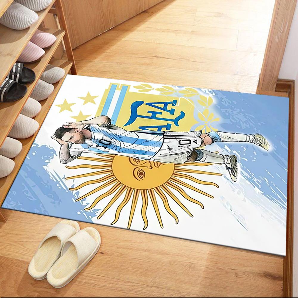 Messi's Iconic Number 10 Square Rugs Are a Great Choice for Living Rooms, Bedrooms, Home Décor, and As Gifts.