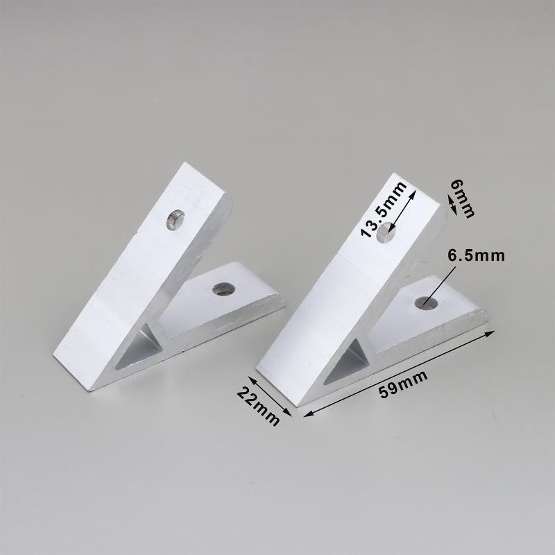 

2Pcs 45 Degree 2020 3030 4040 4545 5050 6060 8080 Corner Angle Bracket Connection Joint Thickened Fasteners For Aluminum Profile