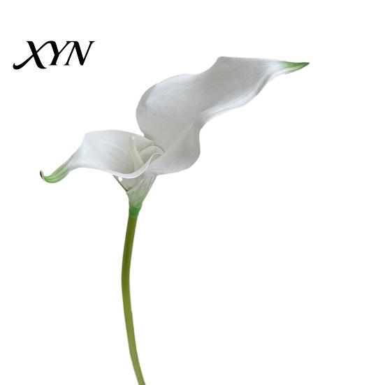 EVA Material Flowers Artificial Calla Lily Flowers, Flexible Branches Realistic Faux Flower, Soft Touch Fake Lilies for Home Wedding Decor Single Stem