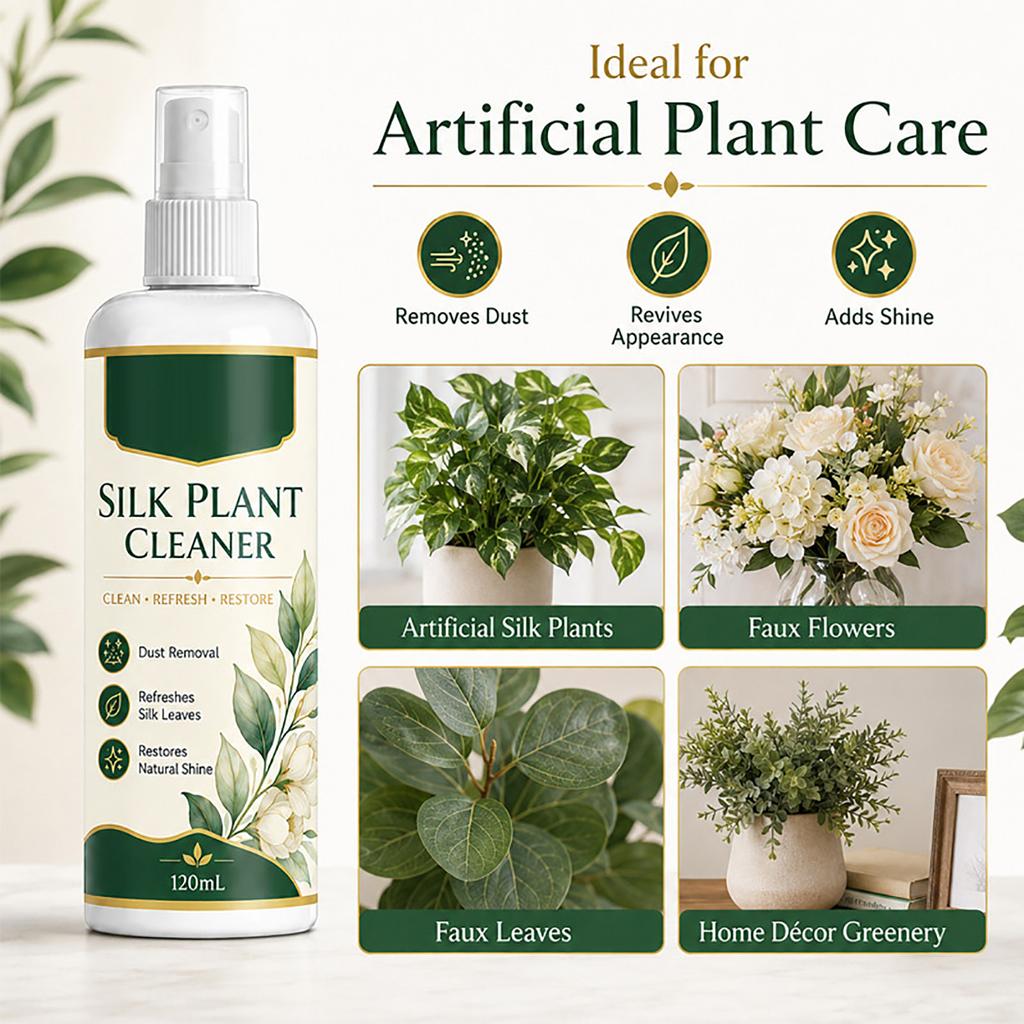 Artificial Flower Cleaning and Spray - for Silk, Plastic and Faux Flowers - and Lint Remover
