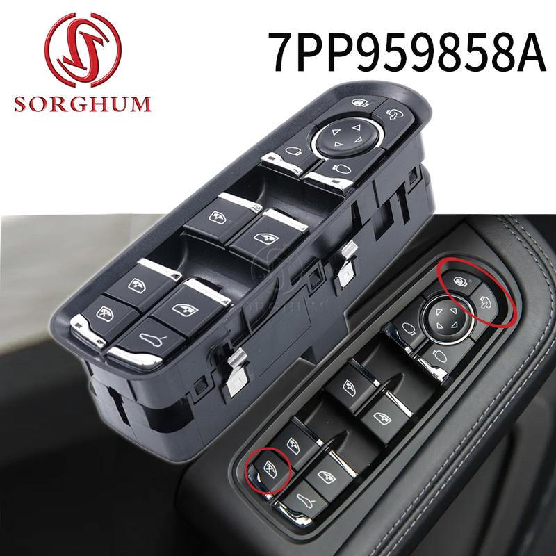 SORGHUM 7PP959858A 7PP959855BDML 7PP959858R M Child Power Window Switch For Porsche Panamera 970 Cayenne 92A Macan 95B 7PP959858