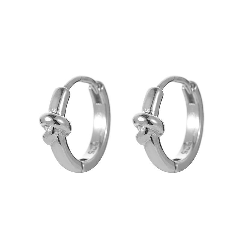 

Трендовые мужские серьги-кольца с узлами: Минималистичные браслеты с узлом из веревки и бунтарским нишевым дизайном Copper