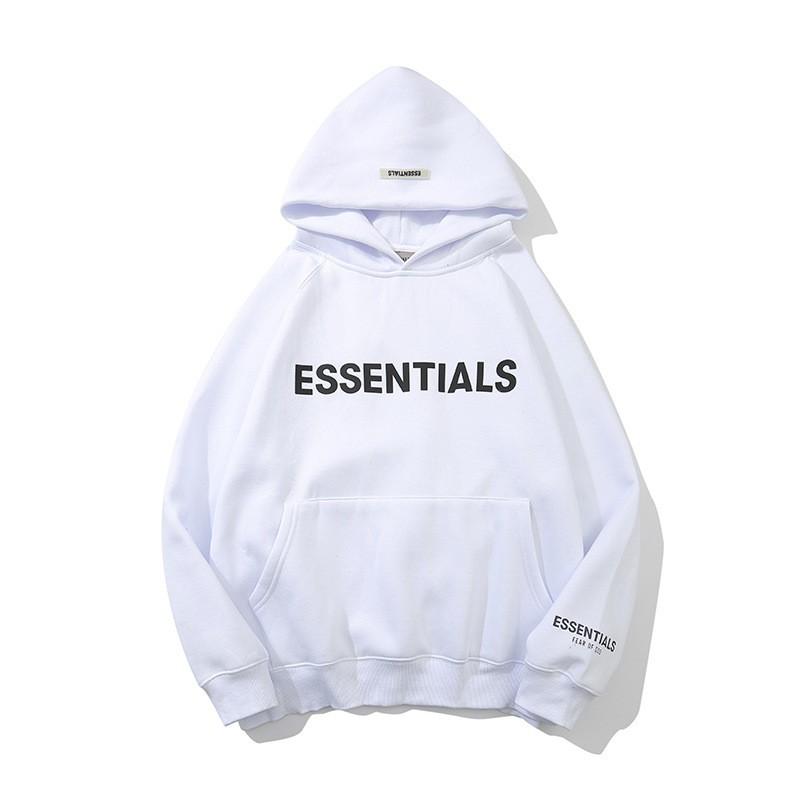 Reflective 3D Letter Hooded Sweatshirt Unisex Oversized Cotton Pullover Winter Warm Casual Top