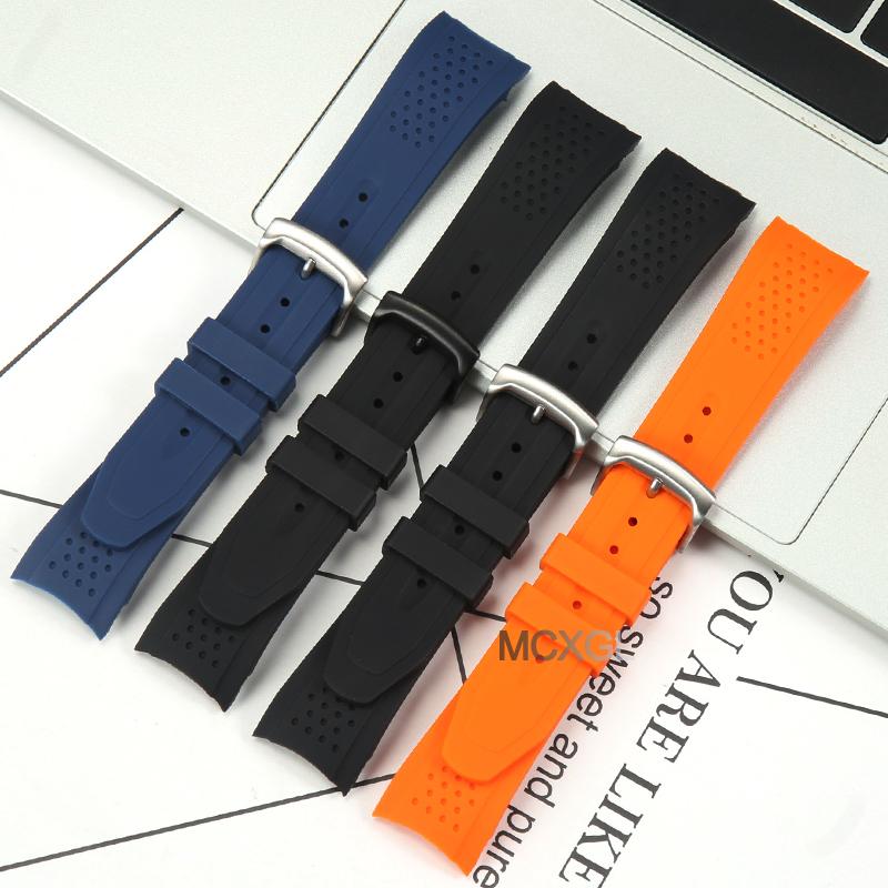 23mm Silicone Watch Band For Citizen Men's Eco-Drive Weekender Replacemnet Strap AW1158-05E AW1156-01W AW1157-08H AW1150-07A