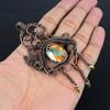 Orange Spiny Oyster Pendant, 999 Copper Wire Wrapped Gemstone Jewelry, Handmade Pendant Amazing Jewelry, Gift For Her