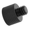Mic Stand Adapter 5 8 Inch Female To 3 8 Inch Male Screw Thread Adapter for Microphone Stand MountBlack
