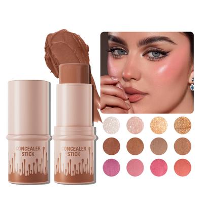 Silhouette Brightening Face Highlight Dreidimensionaler Contouring Concealer Mehrfarbiger Contouring Stick