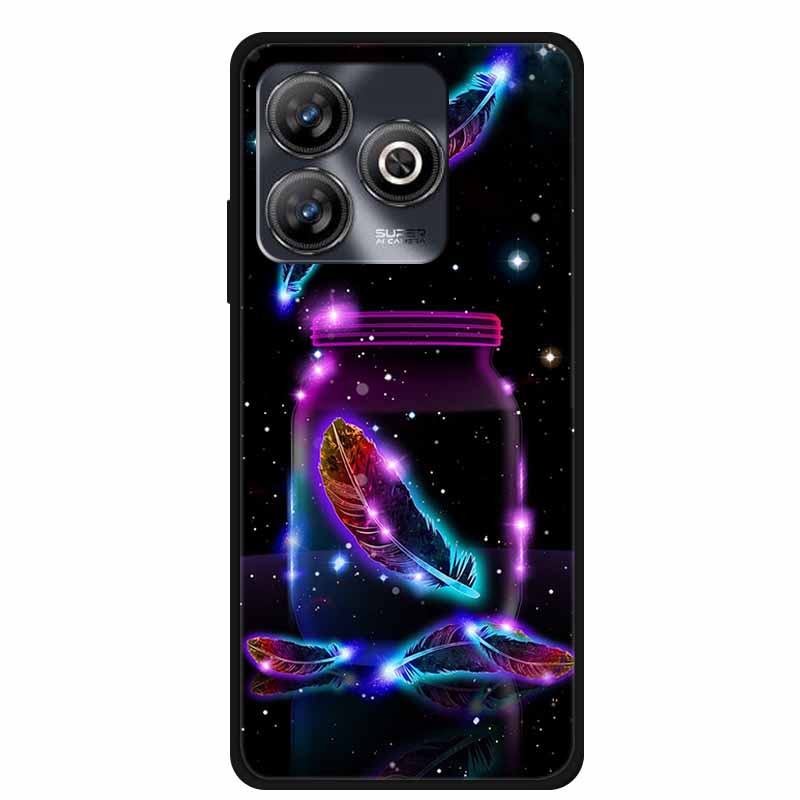 Phone Case For ZTE Blade A75 4G Back Cover Case Shockproof Black Silicone Soft Funda For ZTE Blade A75 4G Case A 75 6.6" Coque