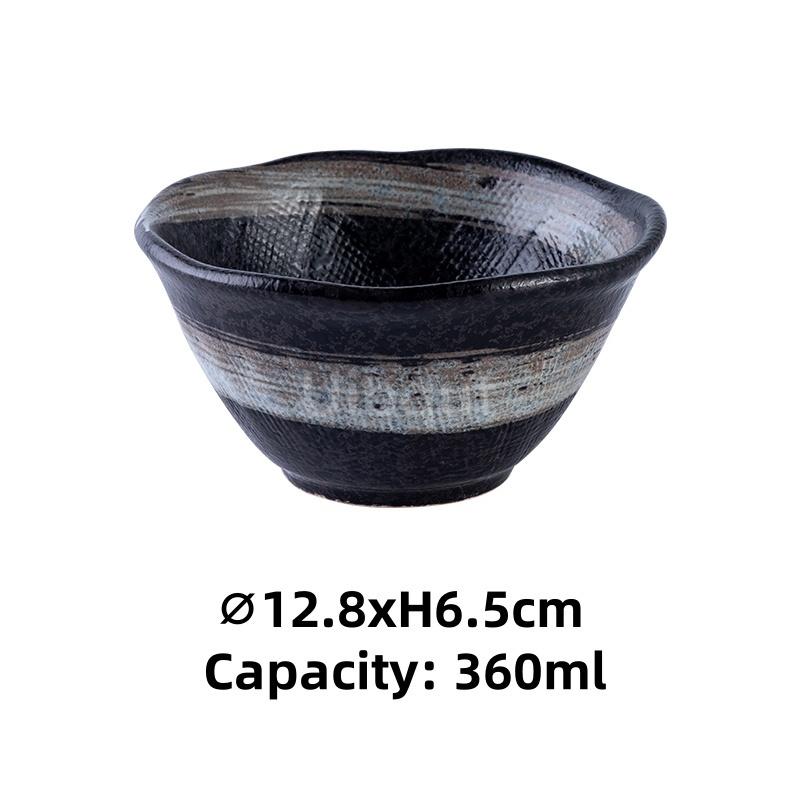 5inch 5.5 Inch Japanese Ceramic Rice Bowl Porcelain Dishes Pretty Restaurant Table Top Items Soup Noodles Sauce Bowls Dinnerware