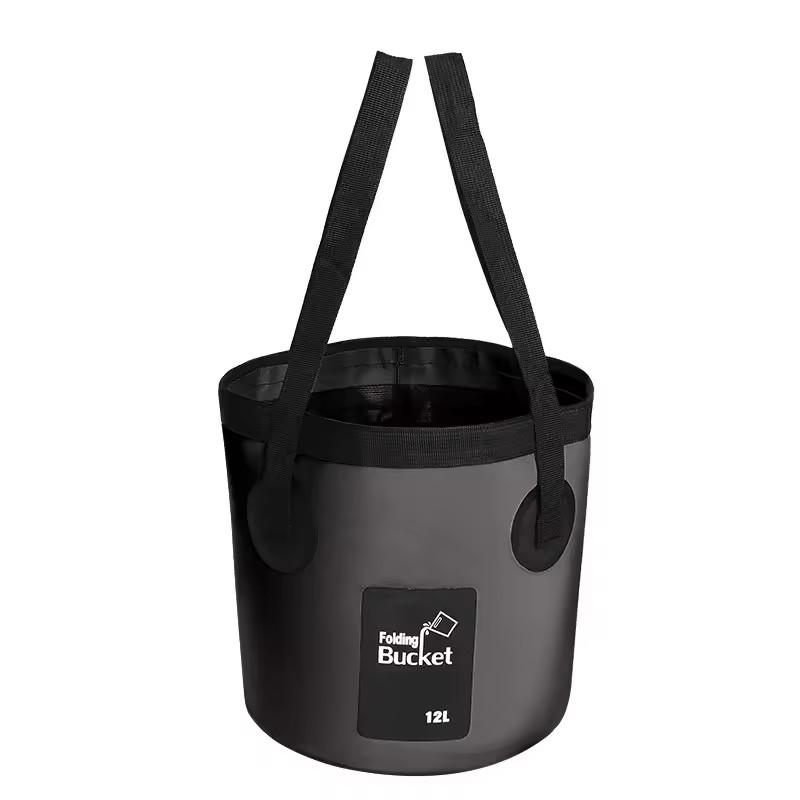 1Pcs 12L Waterproof Water Bags Folding Bucket Portable Outdoor Foldable Bucket Water Container Collapsible Fish Washbasin Bucket