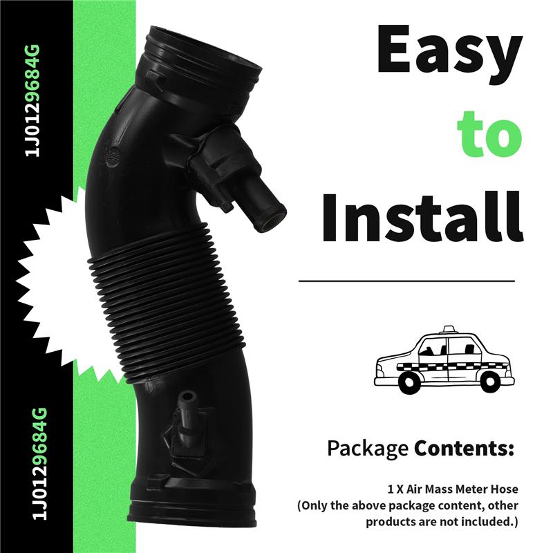 Air Mass Meter Hose 28Cm Car 1J0129684G For  Golf Jetta 1999 2000 2001