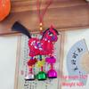 2026 Chinese Zodiac Horse Bell Pendant Red Sachet Tassel for Car Hanging