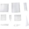 Set of 9 Flexible Plastic Cake Decorating Scraper - Transparent Cream Spatula Kits for Icing and Pastry - DIY Kitchen Bakery Baking Supplies