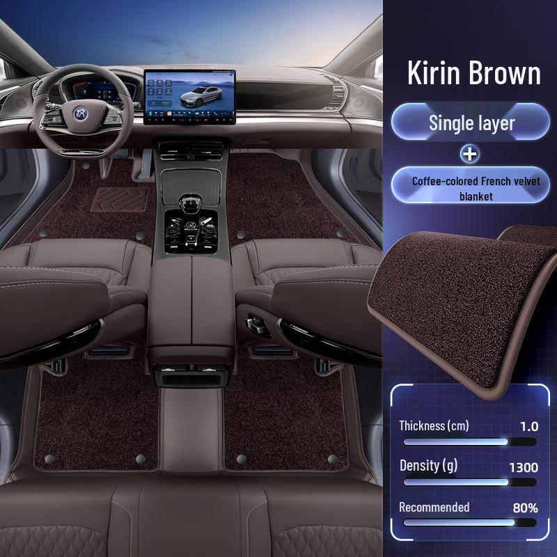 Full Coverage Floor Mats for BYD Han: Interior & Trunk Decorative Accessories