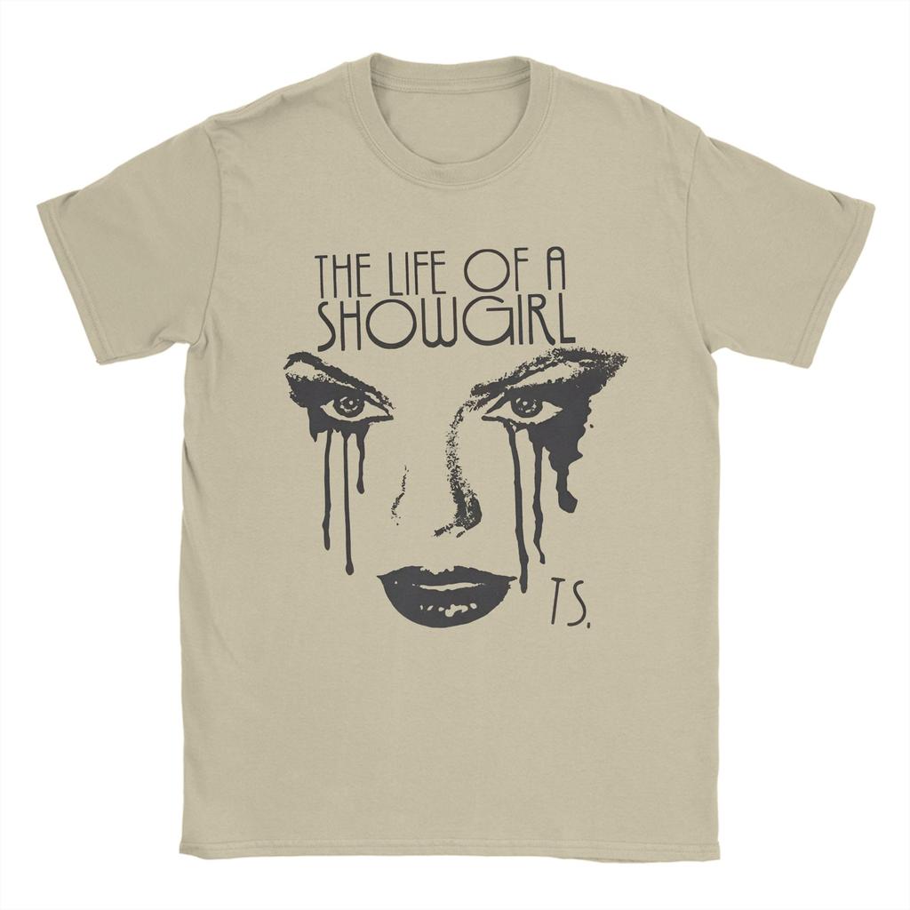The Life Of A Showgirl  T Shirts Men Women's Pure Cotton Funny T-Shirts Crew Neck Tees Short Sleeve Clothes Classic