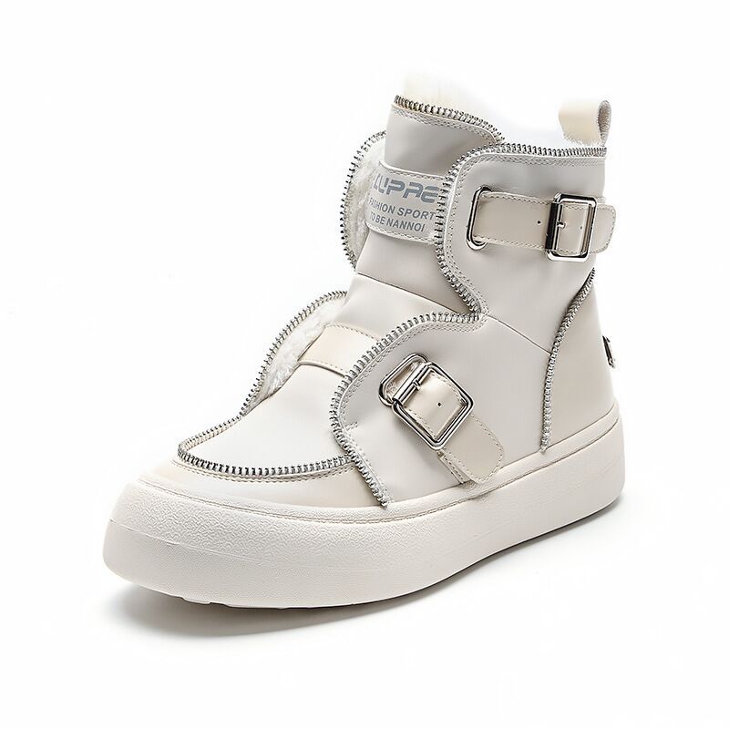 Women's Cotton Shoes Women's Winter New Fleece-lined Thick Thick Bottom and Warm Keeping Snow Boots