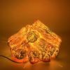 LED Resin Charcoal Flame Light: Modern Minimalist Battery-Operated Ornament & Christmas Gift Props