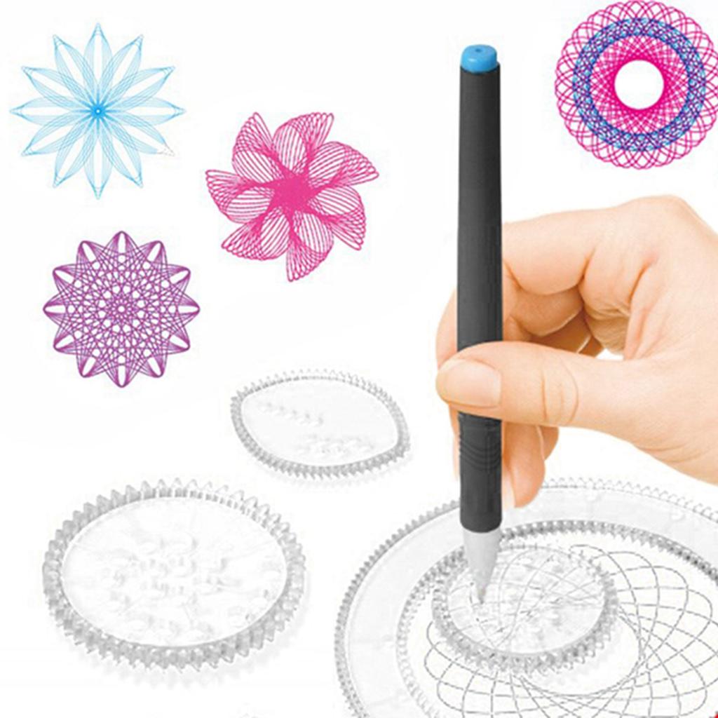 Children Art Drawing Geometric Ruler Template Graffiti Painting Tool Educational Toy