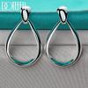 Droplet Earrings Silver Fashion Jewelry