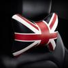 Cuscino per poggiatesta per auto in pelle stile britannico Union Jack