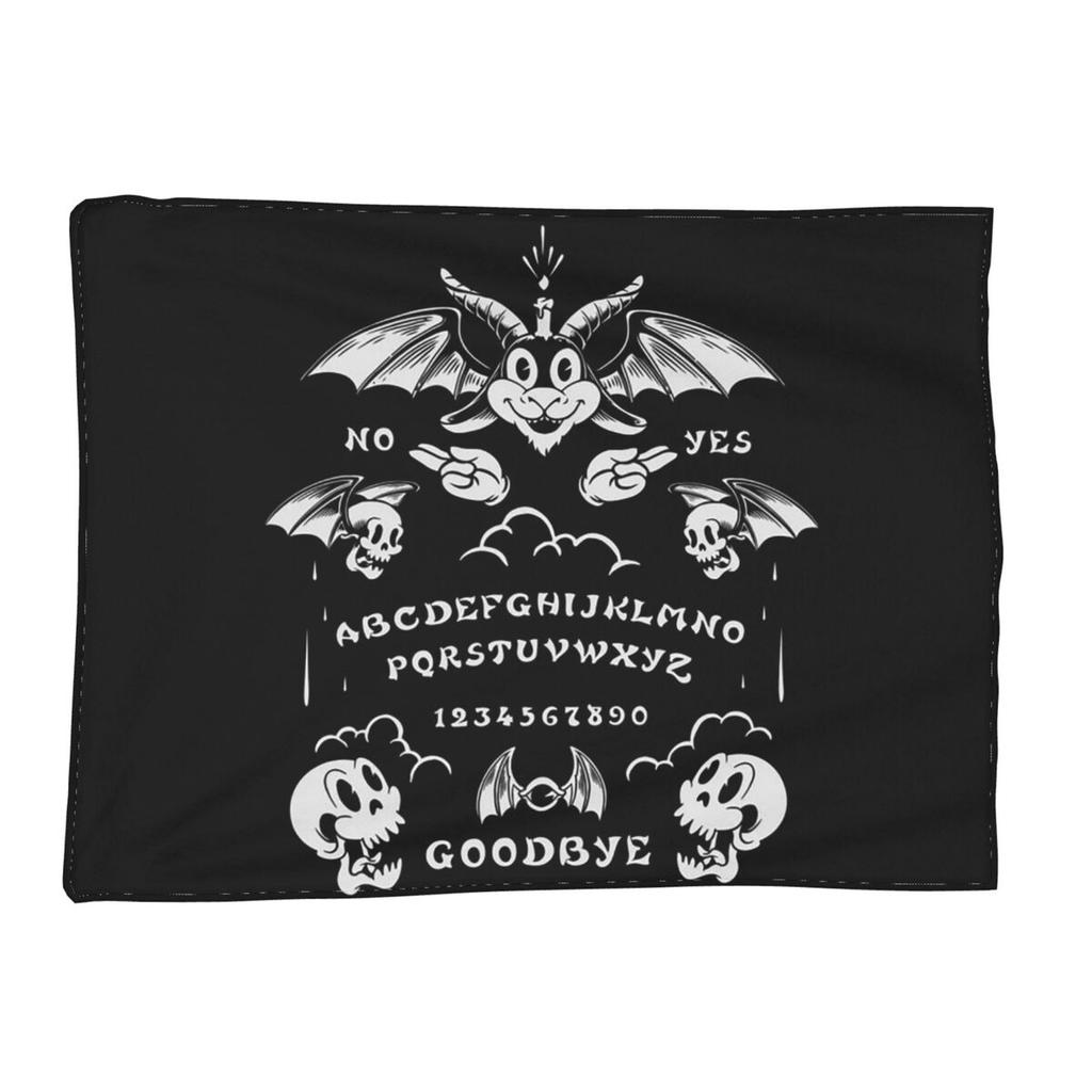 Ouija Board Bat Black Blanket Soft Warm Flannel Throw Blanket Bedding for Bed Living room Picnic Travel Home Couch