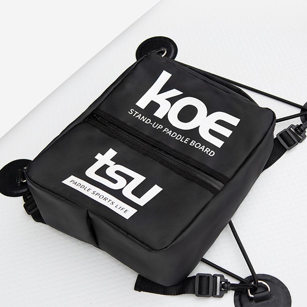 Stand Up Paddle Board Deck Bag PU Paddle Board Mesh Storage Bag With Adjustable and Fixed Buckle Outdoor Surfing Accessories