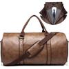 2025 New Men's Large Capacity Leather  Weekend Travel Business Convertible Suit Bag 2 In 1 Hand Carry-on Luggage Bag