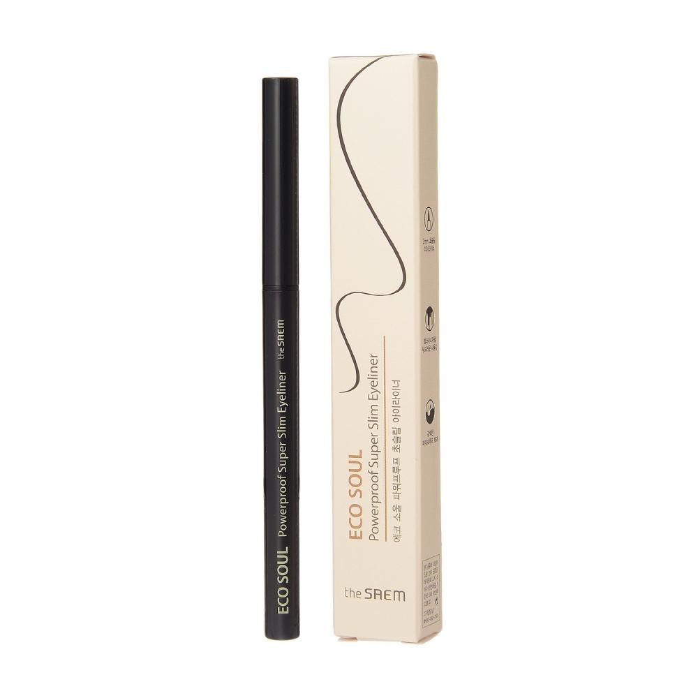 The Saem  Bk01 Night Black Eye Liner Eco Soul Powerpr