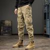 Men's Cotton Work Trousers Summer Loose Large Size Multi-Pocket Wear-Resistant Anti-Tear Work Pants Youthful Long Trousers