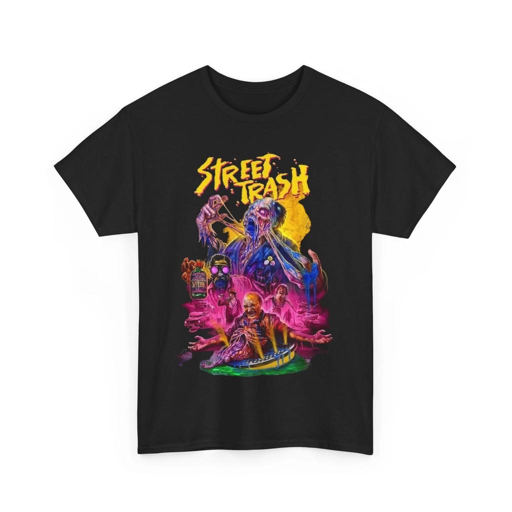 Street Trash Film-T-Shirt aus 100 % Baumwolle, Herren- und Unisex-T-Shirt aus schwerer Baumwolle
