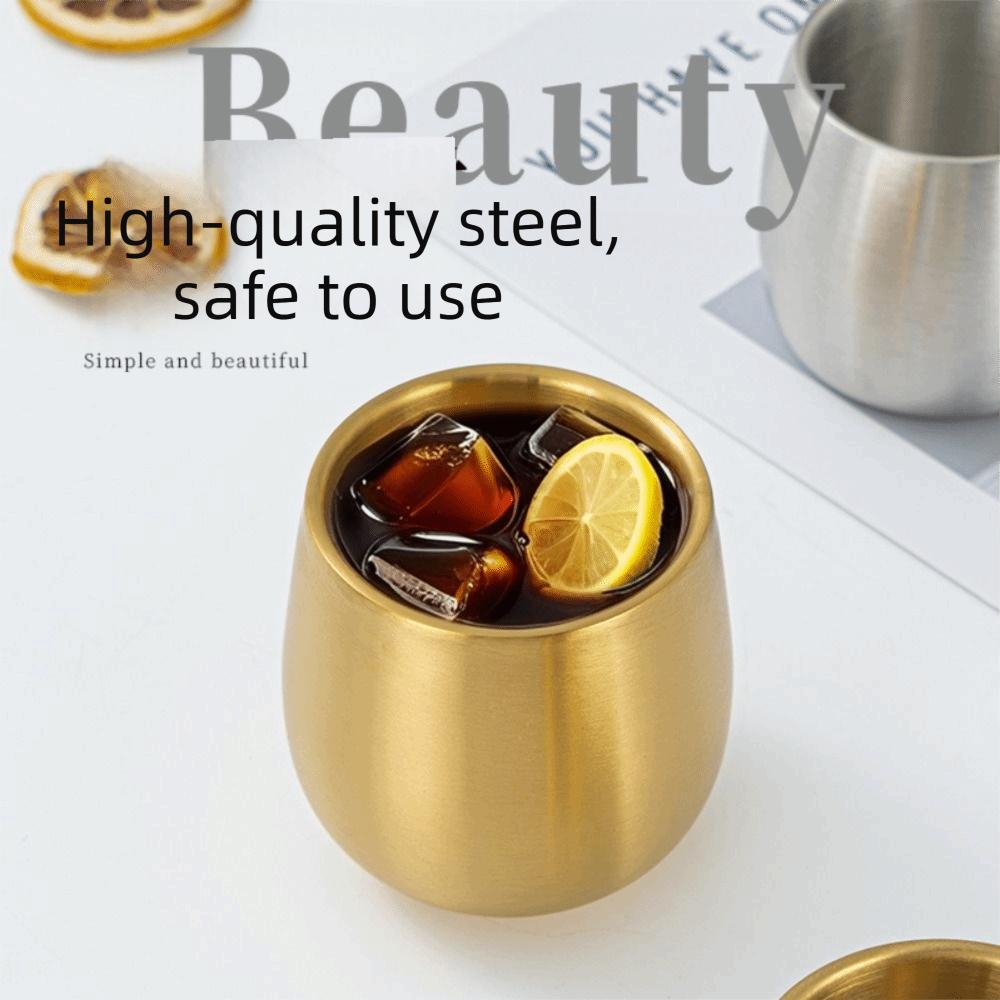 Children‘s Anti-drop Double-layer Beer Cup Reusable Heat Insulation Coffee Mug Cold Drink