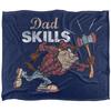 Looney Tunes Taz Dad Skills Fathers Day Blanket