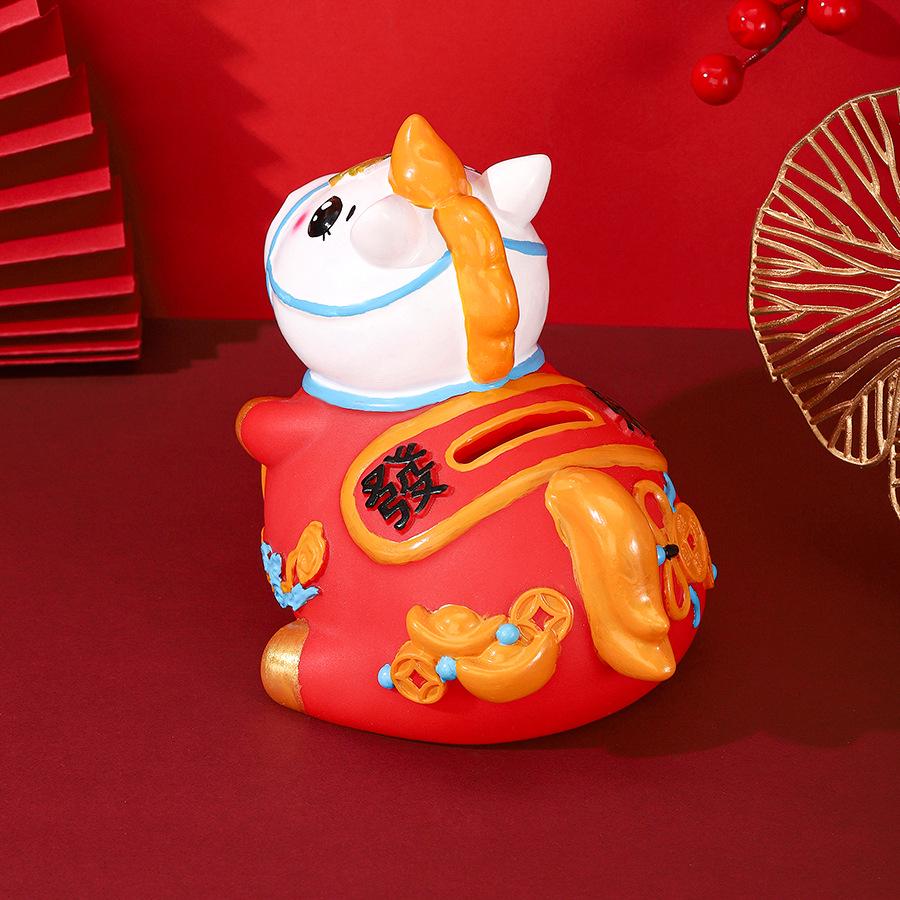 2026 Year of the Horse Zodiac Money Box: Wealth and Prosperity Desktop Ornament