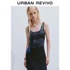 UR 2025 Summer Retro Print Sleeveless Dress