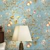 Beibehang American Wallpaper Retro Apple Tree Flower Wallpaper Bedroom Living Room Background Pure Paper Pastoral Wallpaper