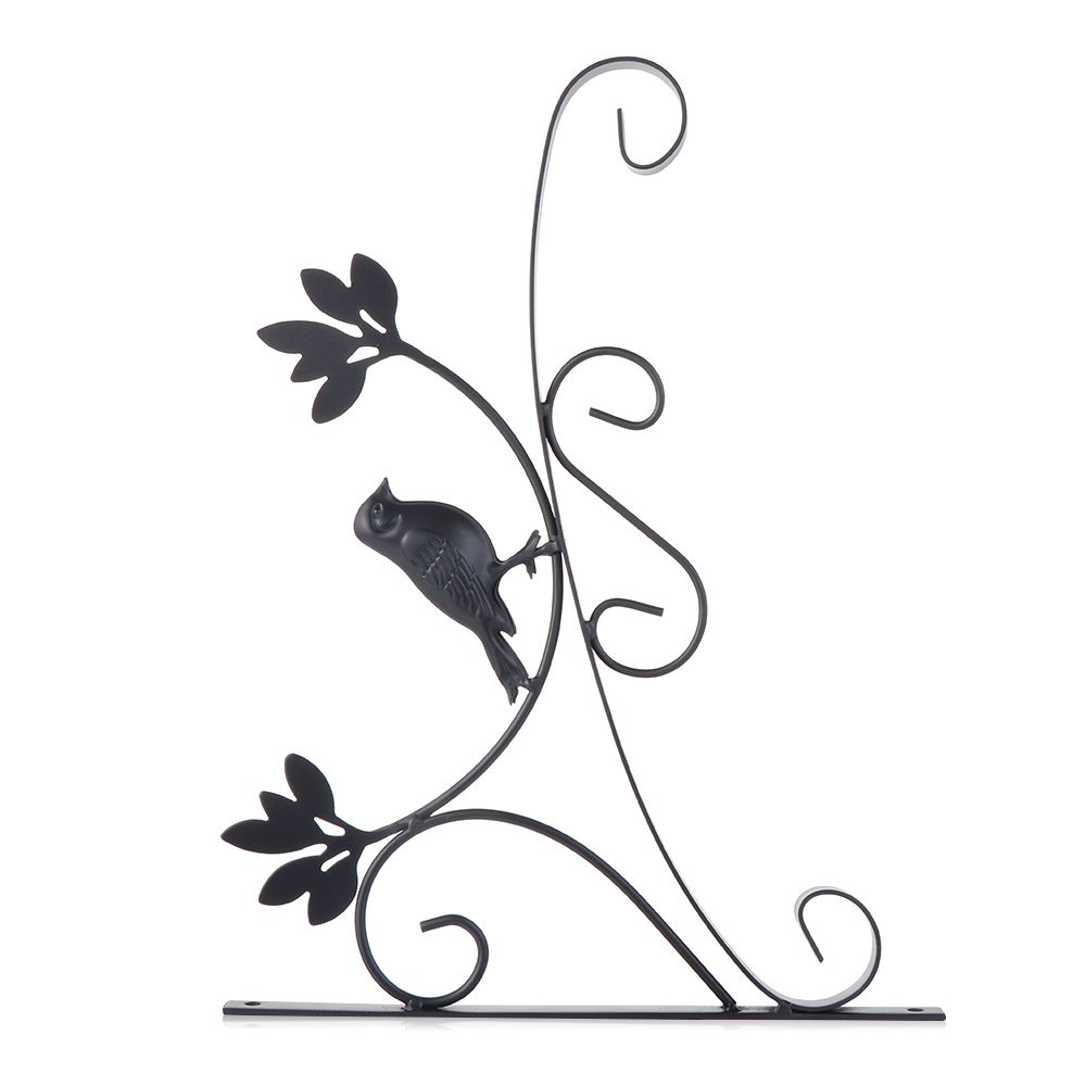 Storage Rack Wall Hanging Hook Metal Plant Bracket Flower Basket Bracket Garden Planter Hooks