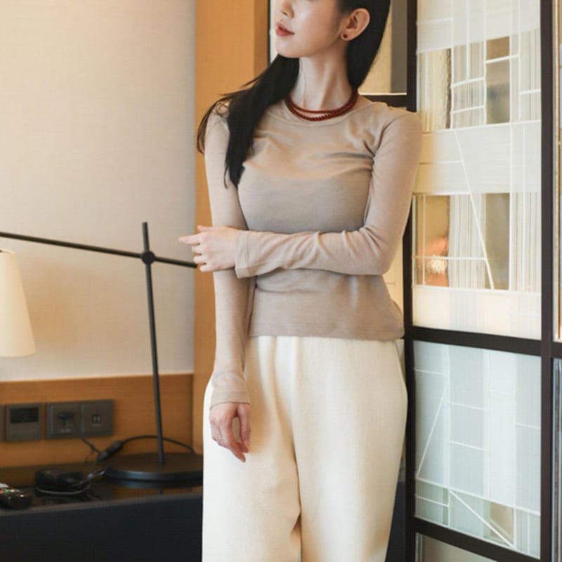 modernlike silver 925 jaman jade stone necklace 6mm