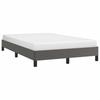 Bed Frame Without Mattress Gray 120 X 190 Cm Faux Leather