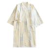 2023 Damen Krepp Double Gauze Kimono Nachthemd - Langärmlig, Locker sitzend Homewear Bademantel