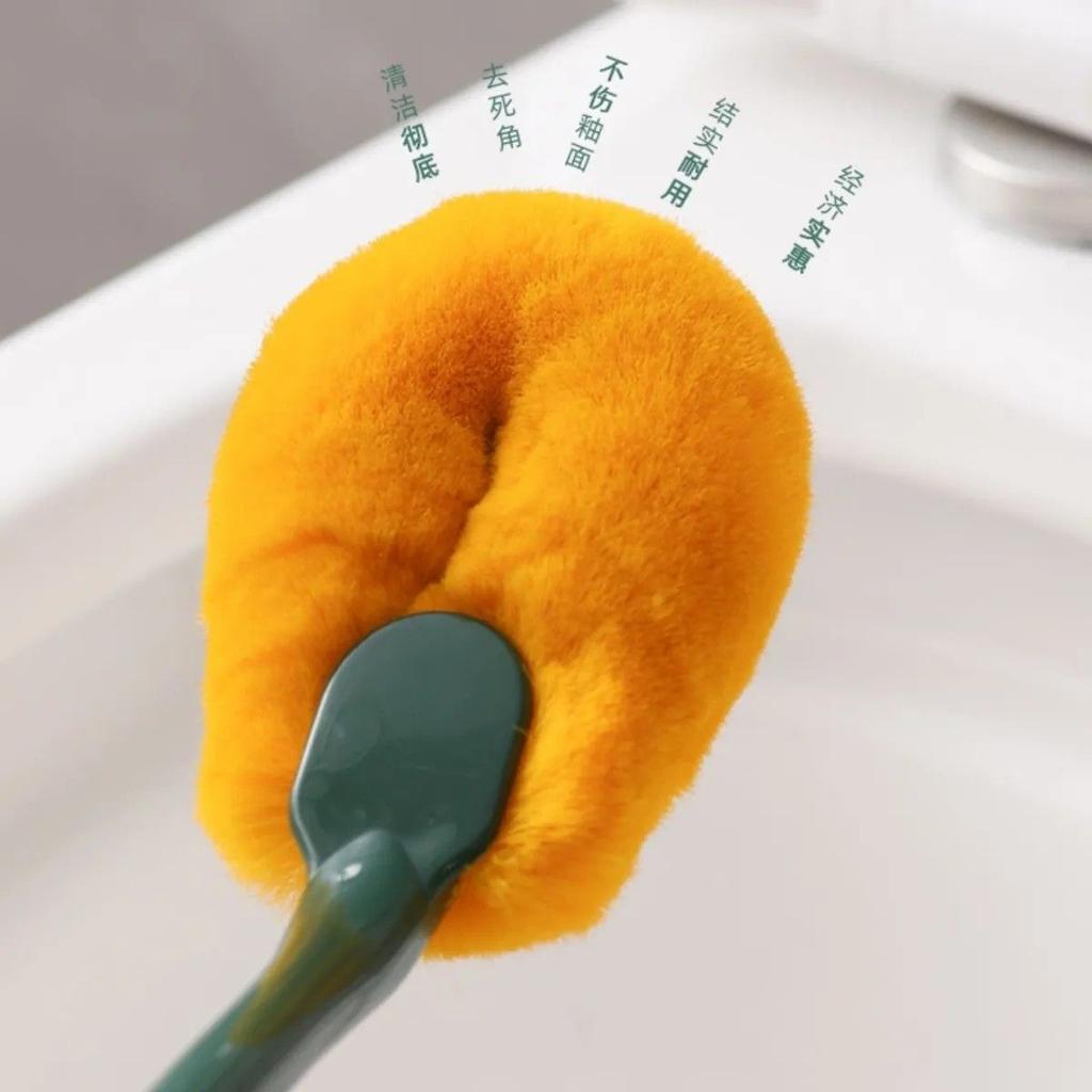 Toilet Brush Thickened and Angle Free Household Long Handle Wall Mounted Toilet Cleaning Brush Magic Tool