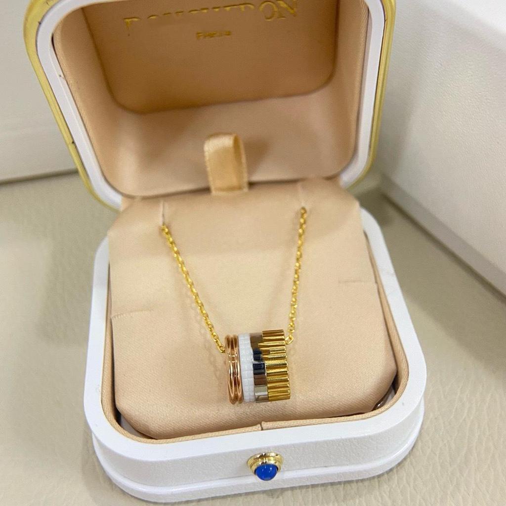 Náhrdelník Baojia Shilon pozlacený 18K růžovým zlatem - Nový luxusní, neblednoucí, dokonalý dárek na Valentýna