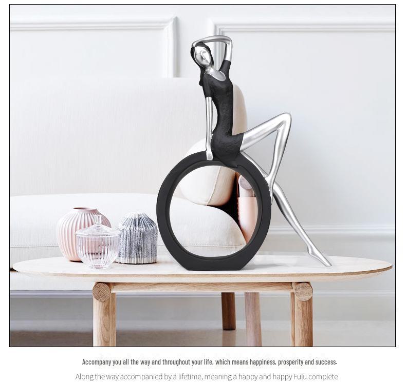 Nordic Modern Wine Cabinet Decor: European Style Living Room Ornaments & Wedding Gift