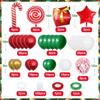 Christmas Balloon Arch Green Gold Red Box Candy Balloons Garland Cone Explosion Star Foil Balloons New Year Christma Party Decor